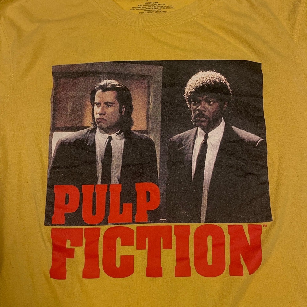 Yellow Pulp Fiction Long Sleeve Tee